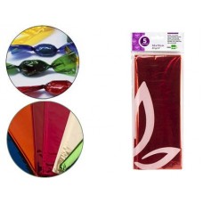 PAPEL CELOFANE LARANJA 5 FOLHAS